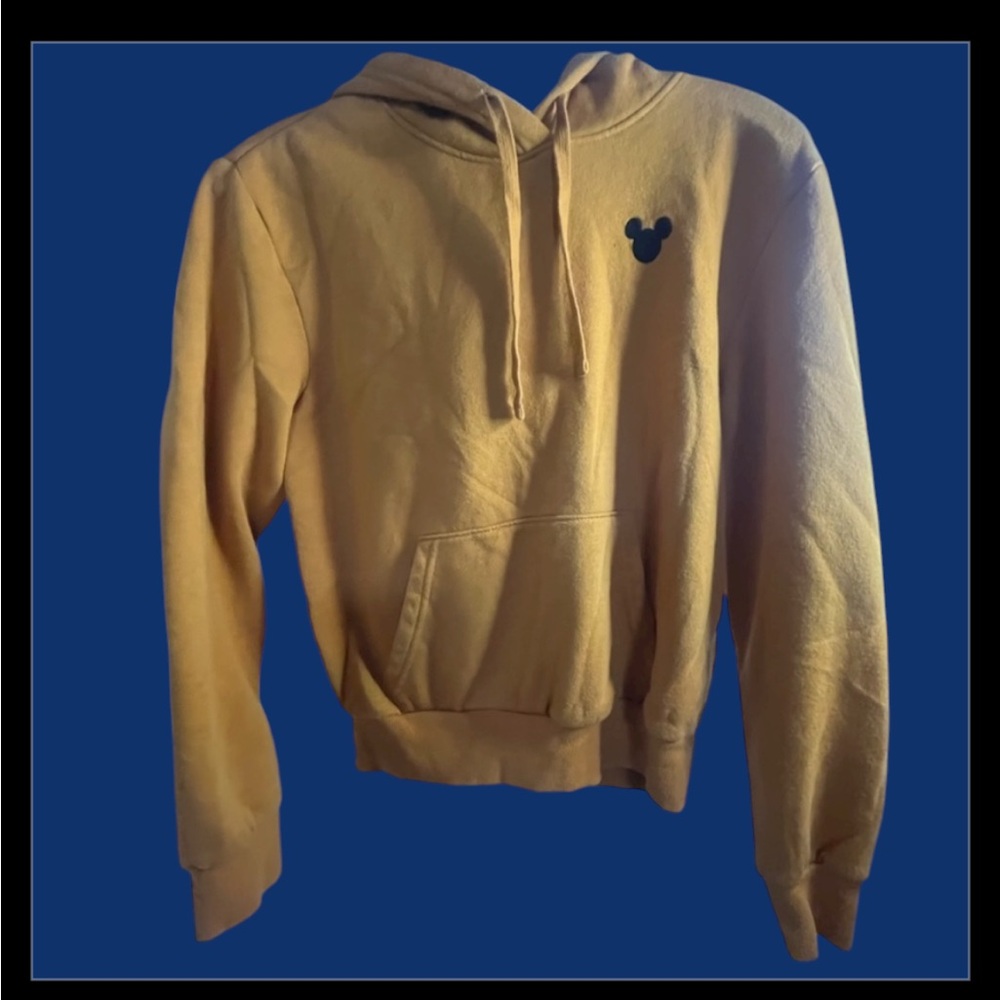 H&M DIVIDED and DISNEY Yellow Hoodie with Iconic Logo